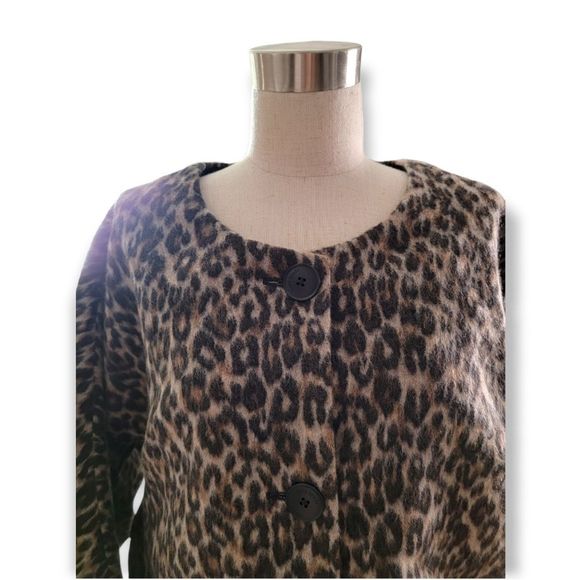*NWT* KATE SPADE Stunning Brushed Brown Leopard Sugarcoat Cocoon Style Topper - Picture 5 of 16